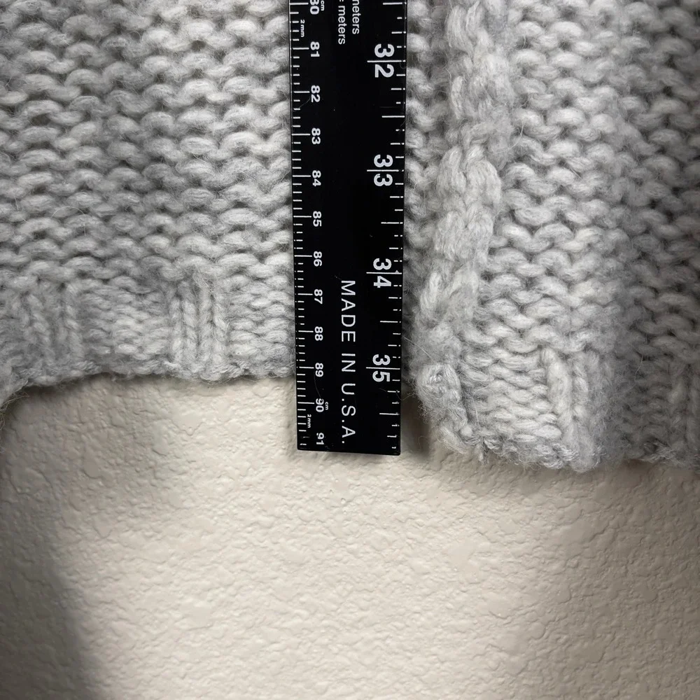 Aerie‎ Loose Knit Gray Open Front Cardigan Poncho Shawl One Size Oversized